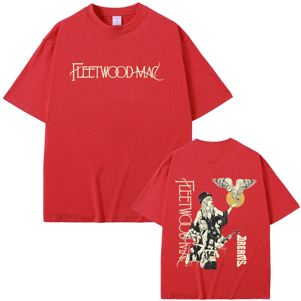 Rock Band Fleetwood Mac Rumours Dreams Graphic T Shirts Stevie Nicks T-shirt Men s Women Casual Oversized Short Sleeve T-shirts S
