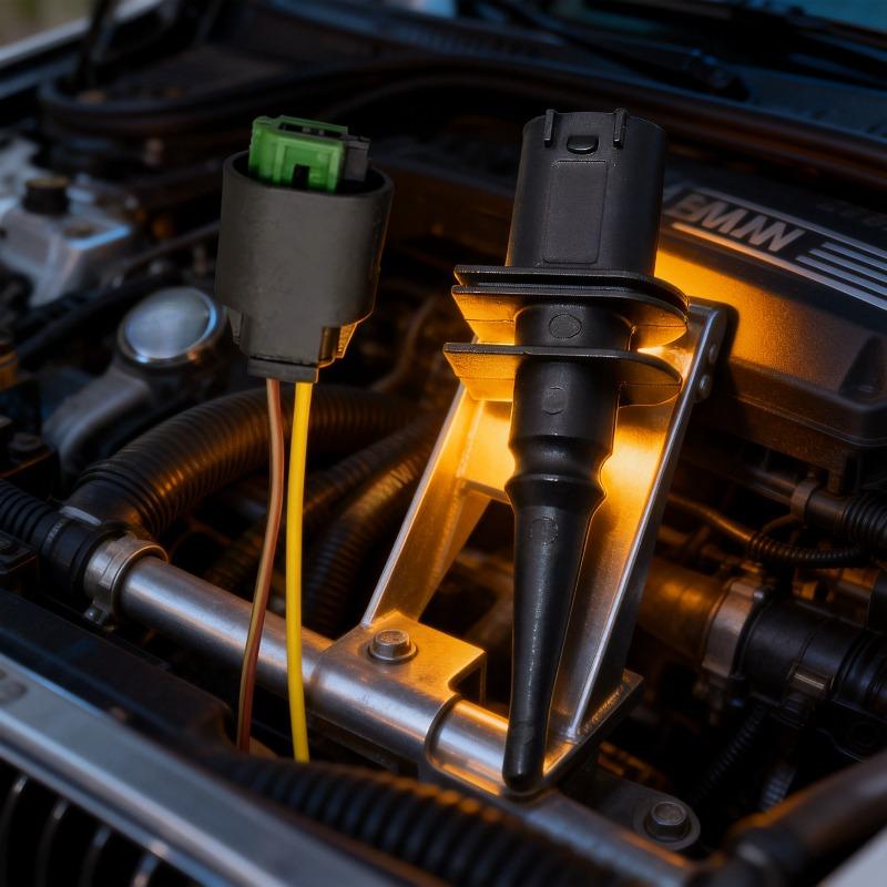 For BMW MINI Ambient Air Temperature Sensor with Connector Plug for BMW 1 6 7 Series E39 E46 X3 X5 X6 Z4 Z8 R50 R53 R56 R55