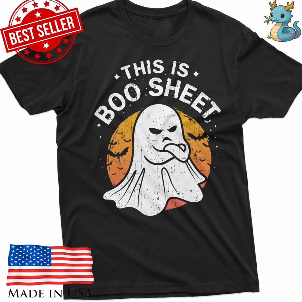 Funny Halloween Ghost Shirt This Is Boo Sheet Spooky Graphic Tee Unisex Unisex T-Shirt XXXXL