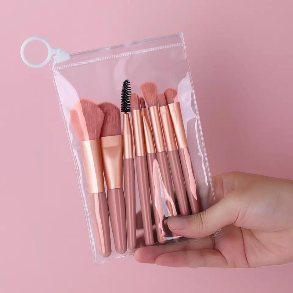 High Quality Makeup Brush Set 12pcs Black Synthetic Makeup Brushes Foundation Powder Contour Blush Eye Cosmetic Brush Set regular size