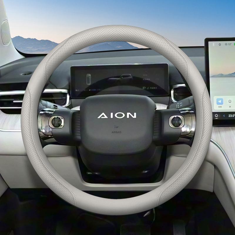 For New GAC Aion I60 2026 2026 Napa Leather Car Steering Wheel Cover Ultra-thin Anti Slip Car Handle Covers Interior Accessories