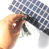 Solarpanel 5W 12V Outdoor DIY Solarzellen Ladegerät Polysilizium-Paneele USB Outdoor Tragbar Solar für Außenleuchte Pumpe