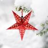 45cm 3D Christmas Tree Lampshade Hanging Paper Christmas Pendant Decoration Ceiling Pendant Pentagram Shape Star Paper Lantern