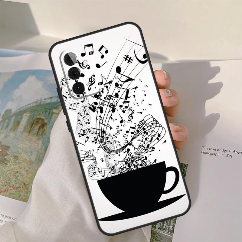Musical Music Note Case For Samsung Galaxy A55 A35 A15 A32 A12 A22 A52 A06 A54 A34 A14 A56 A36 A26 A16 A13 A53