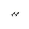 30pcs 316L Stainless Steel Cross Stud Earrings Set for Men Women,Tragus Spiral Ear Cartilage Hypoallergenic Piercing Jewelry
