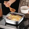 Leakproof Sealed Storage Box Stainless Steel Bento Box Lidded Food Container  Office Worker