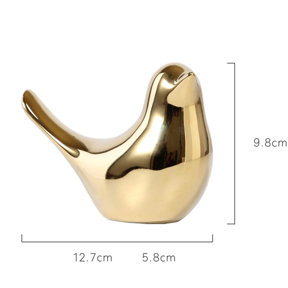 Realistyczna ceramiczna ozdoba ptaka w stylu minimalistycznym statua ptaka figurki kolekcjonerskie do wystroju biura domowego