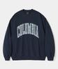 COLUMBIA UNIVERSITY Vtg Big Crack Heavy Terry Crew Neck_Navy