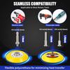 133 PCS Sanding Disc Drill Polishing Kit Sanding Attachment, 3 Inch Wet Dry Headlight Restoration Kit, Hook and Loop Sandpaper Buffing Pads with Rotar