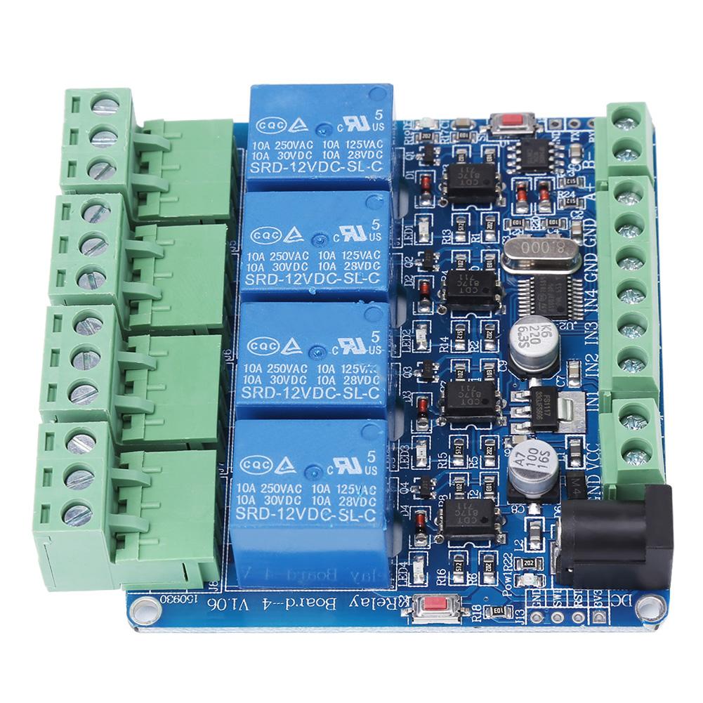 1pc 4 Channel Relay Module Board STM8S103F3 Microcontroller