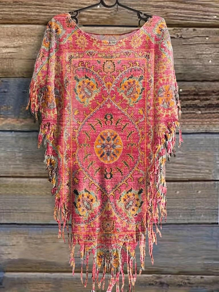 2025 Women's Tie-dye Ethnic Style Casual Top