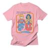 Classic Simple Cartoon Anime American Illustration Casual Tshirt Luxury Brand for Men and Women