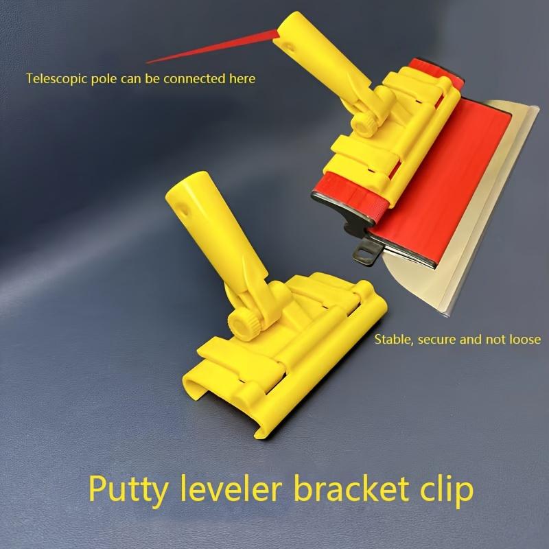 Verlängerter Griff Trockenbau Glättkelle Gelb Kunststoff Spachtel Abziehklinge Adapter für Eckreparatur, Fugenabdichtung, Glättkelle