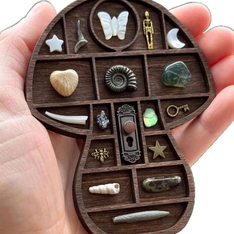 1PC Mini Rare Stand, Mini Wooden Collection Display Stand, Jewelry and Gemstone Display Stand Decoration