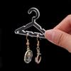 Jewelry Organizer Stand Acrylic Mini Coat Hanger Rack Earring Display Stand Jewelry Show Case Earring Hook for Girls