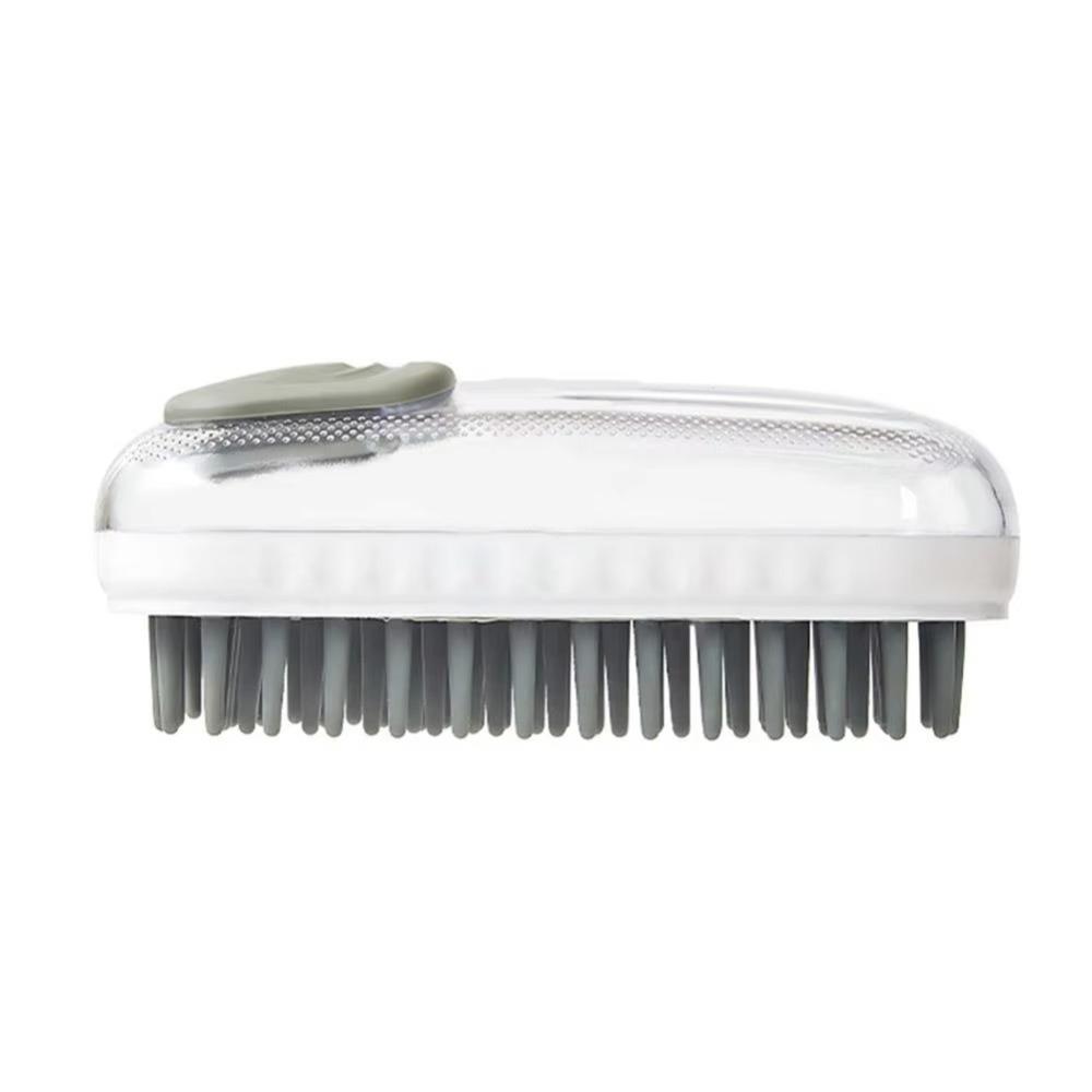 

Refillable Shower Gel Pet Bath Brush Hair Removal Cat Grooming Comb Puppy Cats Shower серый