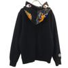 A BATHING APE made in Japan Shark Long sleeve sweat Zip hoodie M black Men's Used