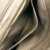 Used AUTHENTIC CHANEL Chain Shoulder Bag Chevron CC Mark gray Leather