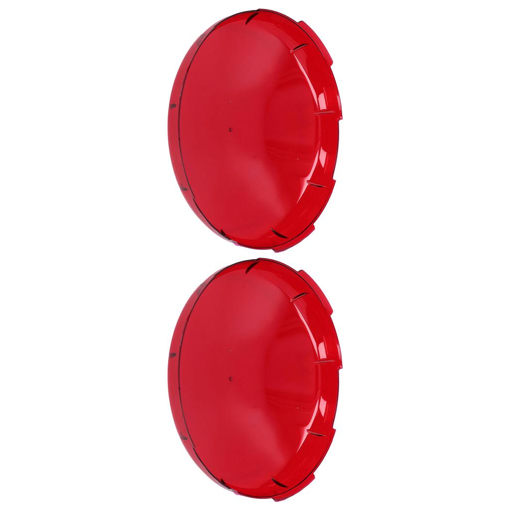 2 Stück Pool Linsenabdeckung Kunststoff Rot Transparent Unterwasserlicht Linsenabdeckungen für Spa Lichter 19cm