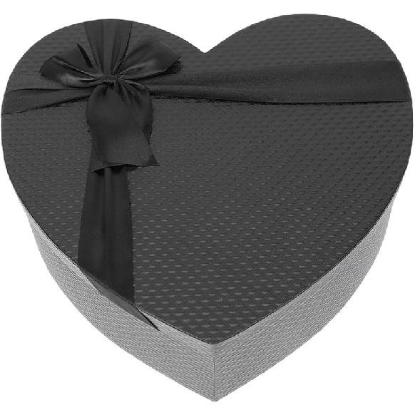 Empty Heart Shaped Box: Present Decorative Boxes with Lids for Valentines Day, Wedding, Bridal Shower, Anniversary, Birthday Party Goodie Boxes