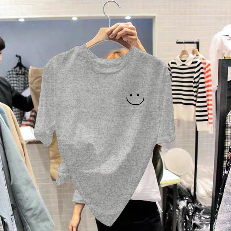 Cotton Unisex T Shirt for Women Korean Fashion Loose Teen Oversized Plus Size Tops on Sale Printed Graphic OS