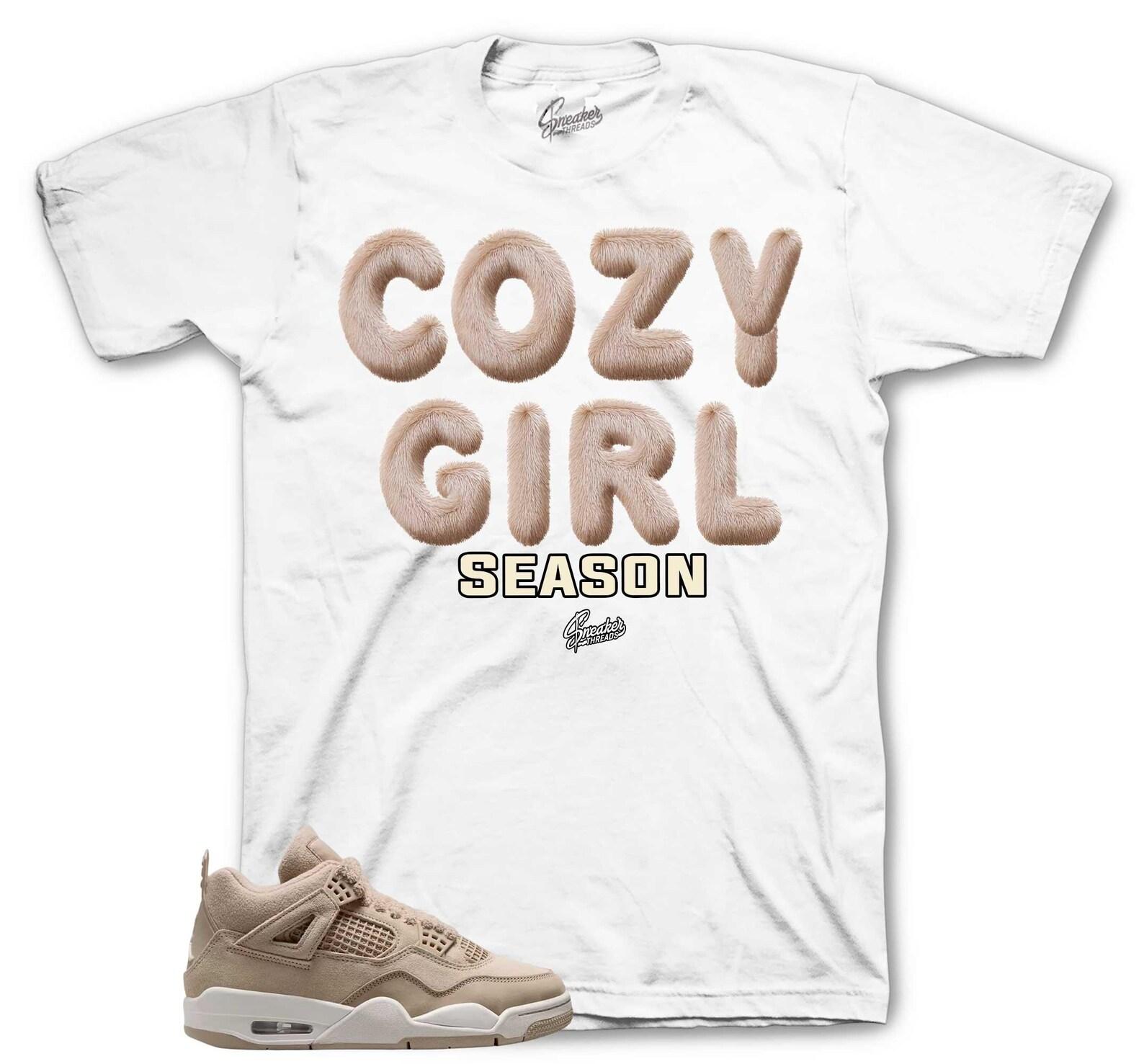 T-Shirt To Match Retro 4 Cozy Girl AJ4 - Cozy Season Shirt 3XL