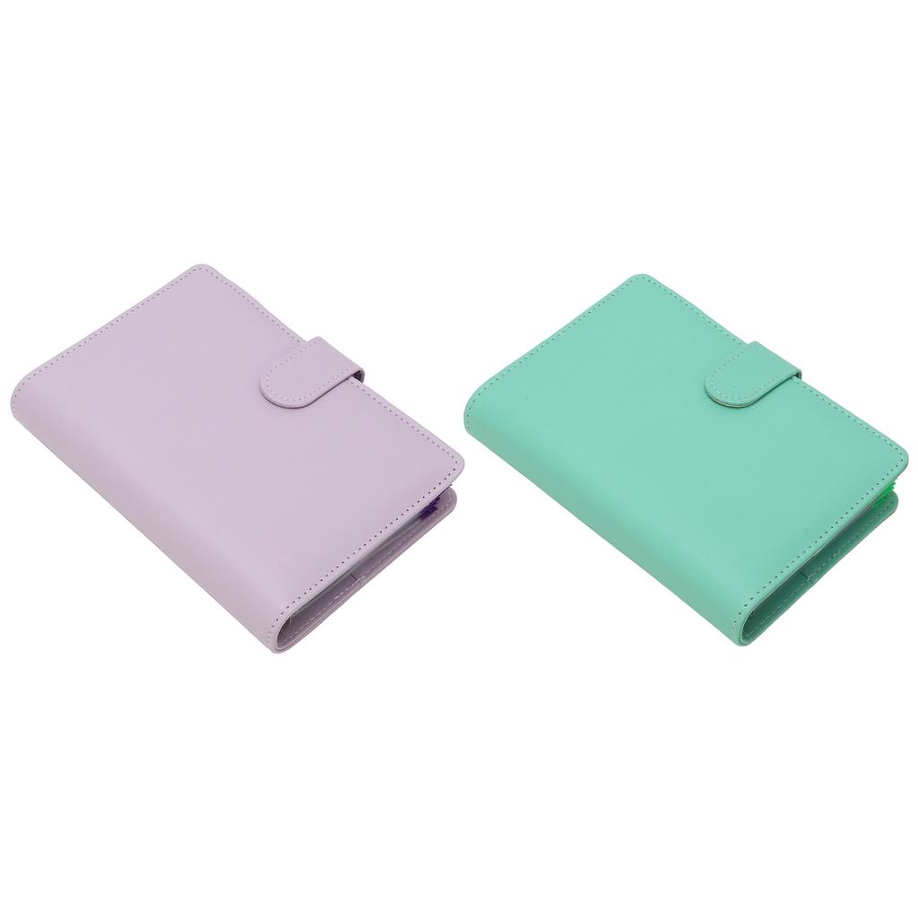  Planner A6 6 Holes PVC PU Leather Sufficient Capacity Loose Leaf Rings Soft Waterproof Portab