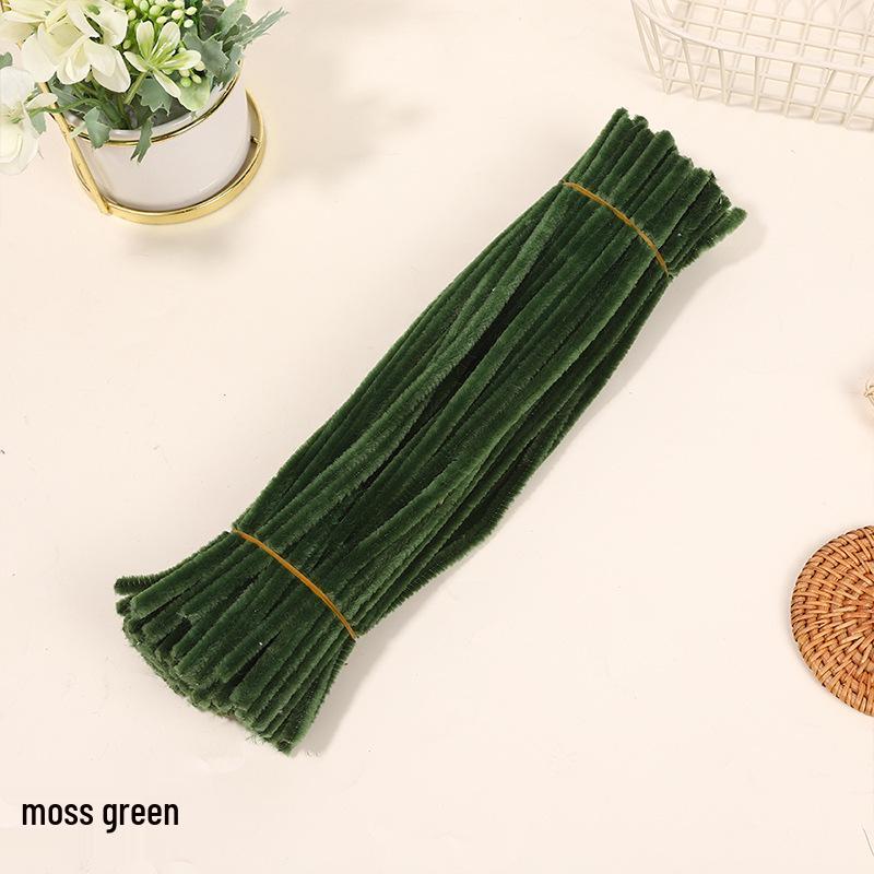 Velvet Chenille Stems: Mixed Color Macaron Twist Sticks