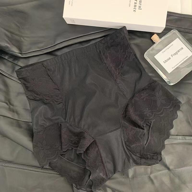 Women's Underwear Panty Sexy Lace Panties Plus Size High Waist Seamless Briefs Girls' Ice Silk Underpants Female Lingerie