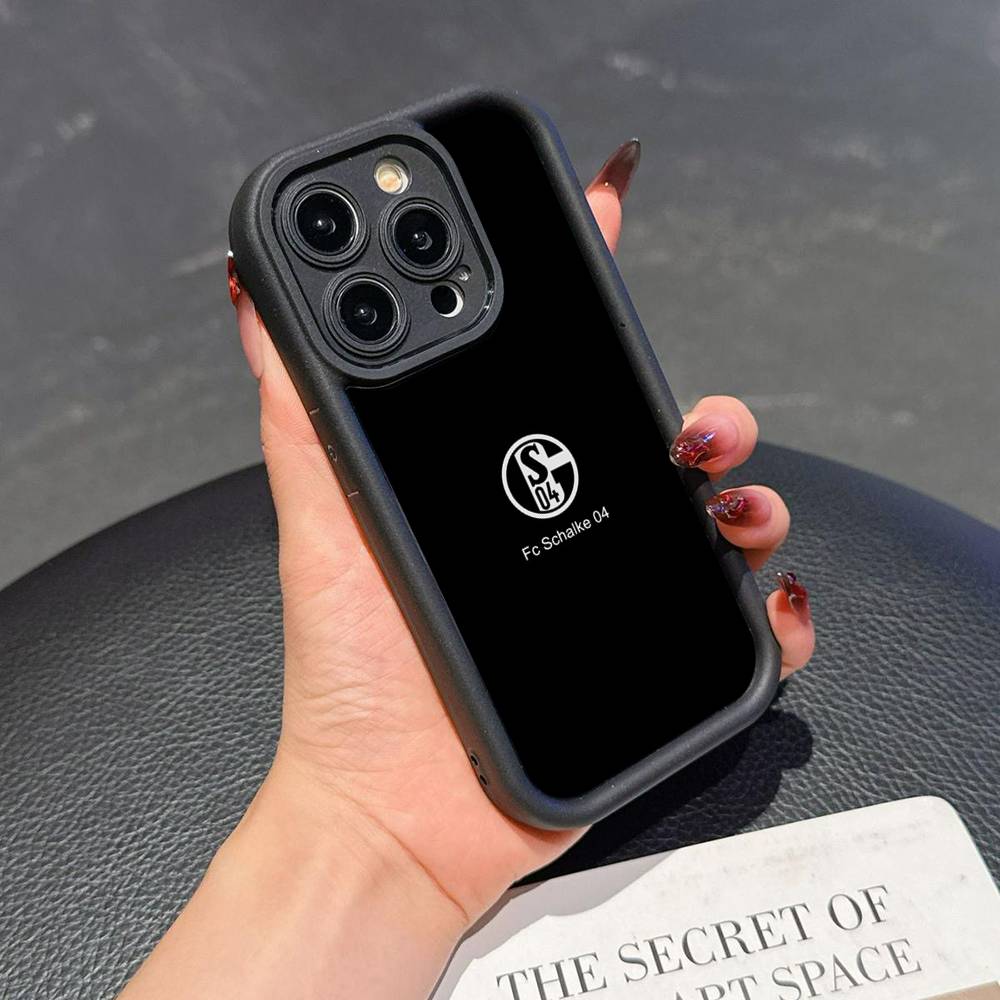 S-Schalke 04 Silikon Handyhülle Für iPhone 17 Air 17 16 15 14 13 12 11 Plus Pro Max Stoßfest Weiche Hülle iPhone 16