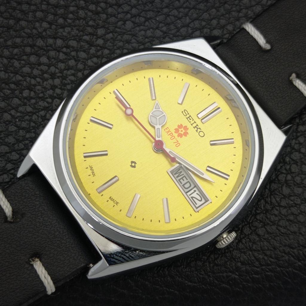 VINTAGE REFURBISHED SEIKO EXPO 70 AUTOMATIC 6309A JAPAN MENS WATCH A441800-1 Sk-a441800