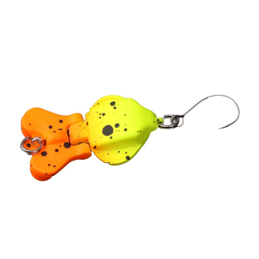 2-teilige Angelköder Harter Swimbait Jigging Meeresangelköder Kleiner Angelköder Einzelhaken Meeresangelzubehör