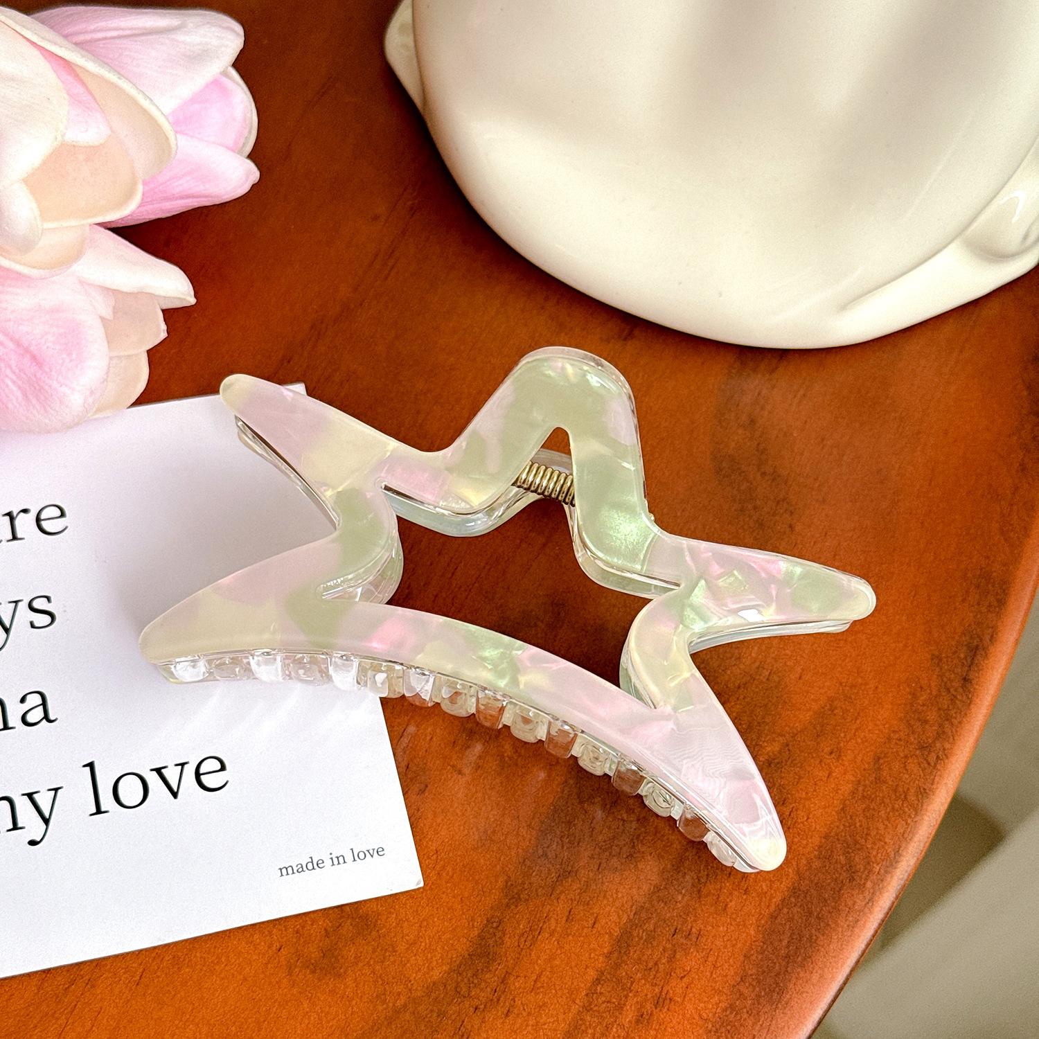 

Заколки-крабы для волос высокого класса в ярких цветах для женской моды Bright GreenPink