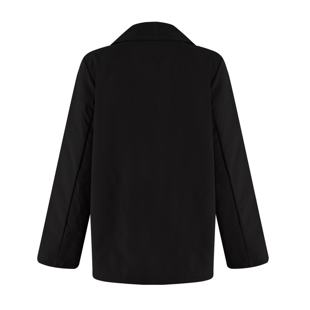 Kvinnor Business Casual Button Lapel Work Jackor Öppen Front Långärmad Fall Outfit