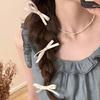 Two Fitting Bow Ribbon Hair Clip Sweet Hair Card Cute Girl Bangs Duckbill Clip Ballet Side Headdress Ponytail Hair Accessories