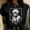 Anime T-shirt Cool Dabi Print T Shirt Fashion Personality Tee Summer Casual Round Neck Short Sleeve Shirt