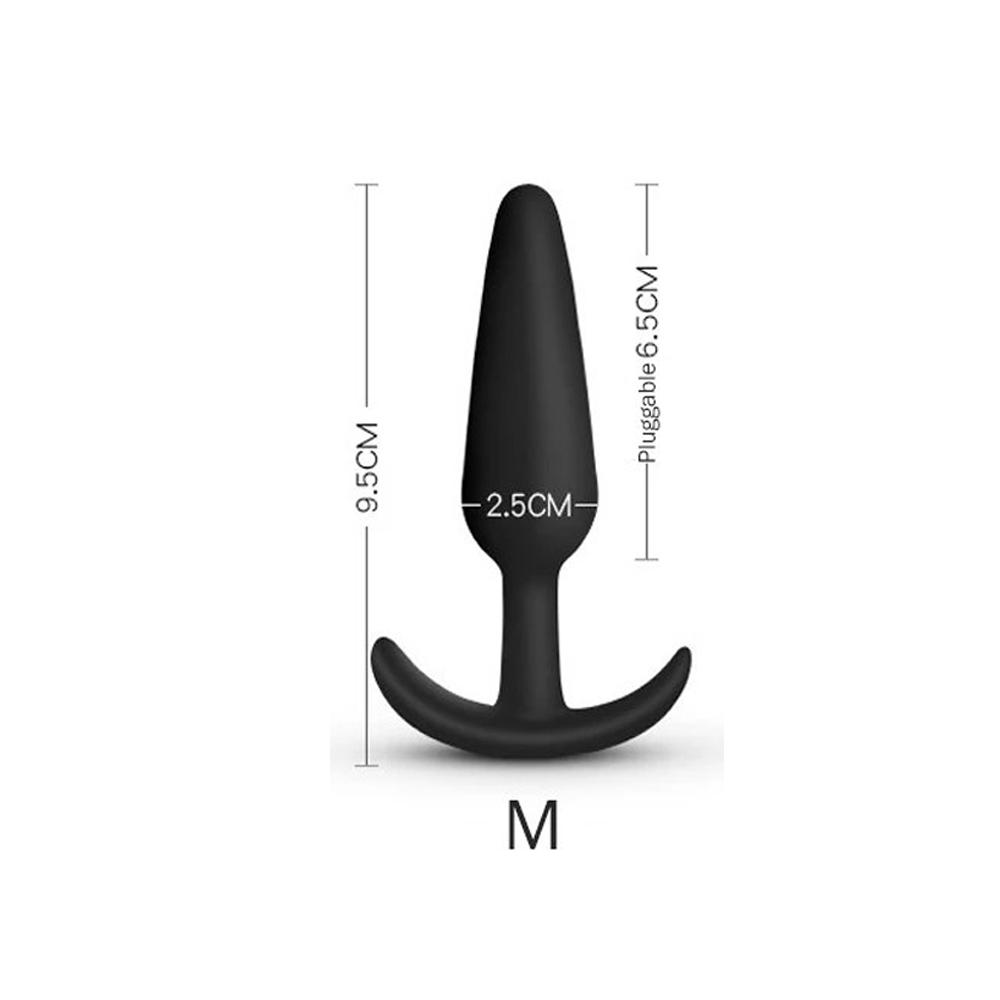 Anal Plug Soft Silicone Anal Butt Plug Stimulator Adult Sex Toys for Men/Women Prostate Massager Anal Trainer