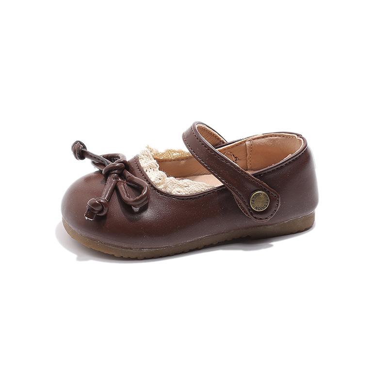 Baby girl Xiaoxiangfeng small leather shoes 2025 spring new toddler shoes medium and small children's soft-soled single shoes children's princess shoe
