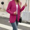 Solid Color Long-sleeved Versatile Women's Cardigan Jacket Casual Top
