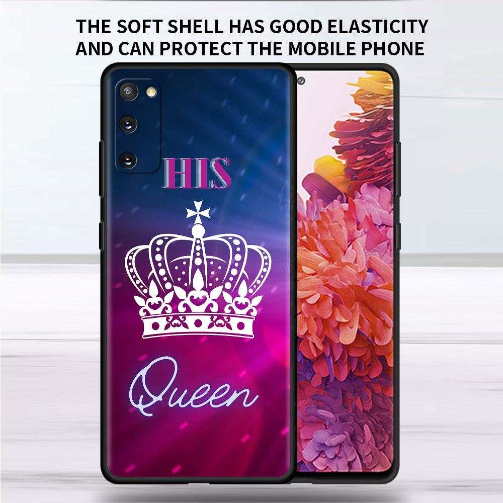 Soft Case For Samsung Galaxy Note 20 Ultra 10 Plus Lite A50 A70 A20 A40 A20e 9 8 A60 A10e Funda Phone Cover Princess Mom Queen