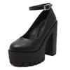 Large Size Single Shoes Women's New 14CM High Heels Fashion One-word Buckle Women's Shoes