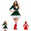 Cozy Santa Claus Christmas Costume For Women Featuring Breathable And Warm Material
