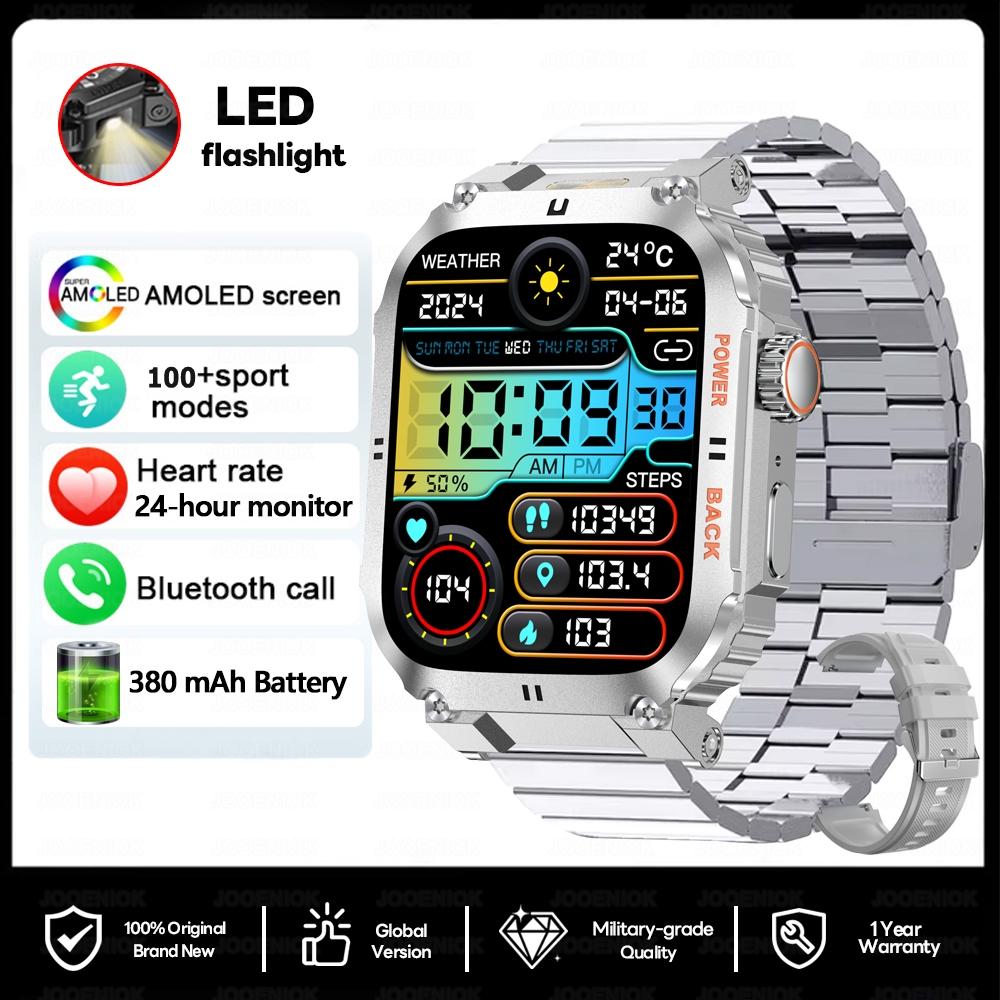 New Deeply Water Resistant SmartWatch Men Heart Rate Sleep Monitoring Reminder feature 100+ Sports Modes Smart Watch Men