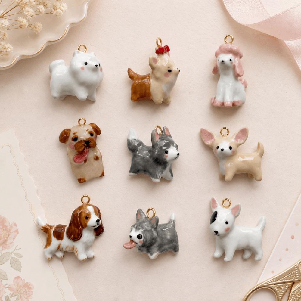 Creative Puppy Necklace Pendant Fashion Beagle Pendant Dog Pendant Necklace Accessories