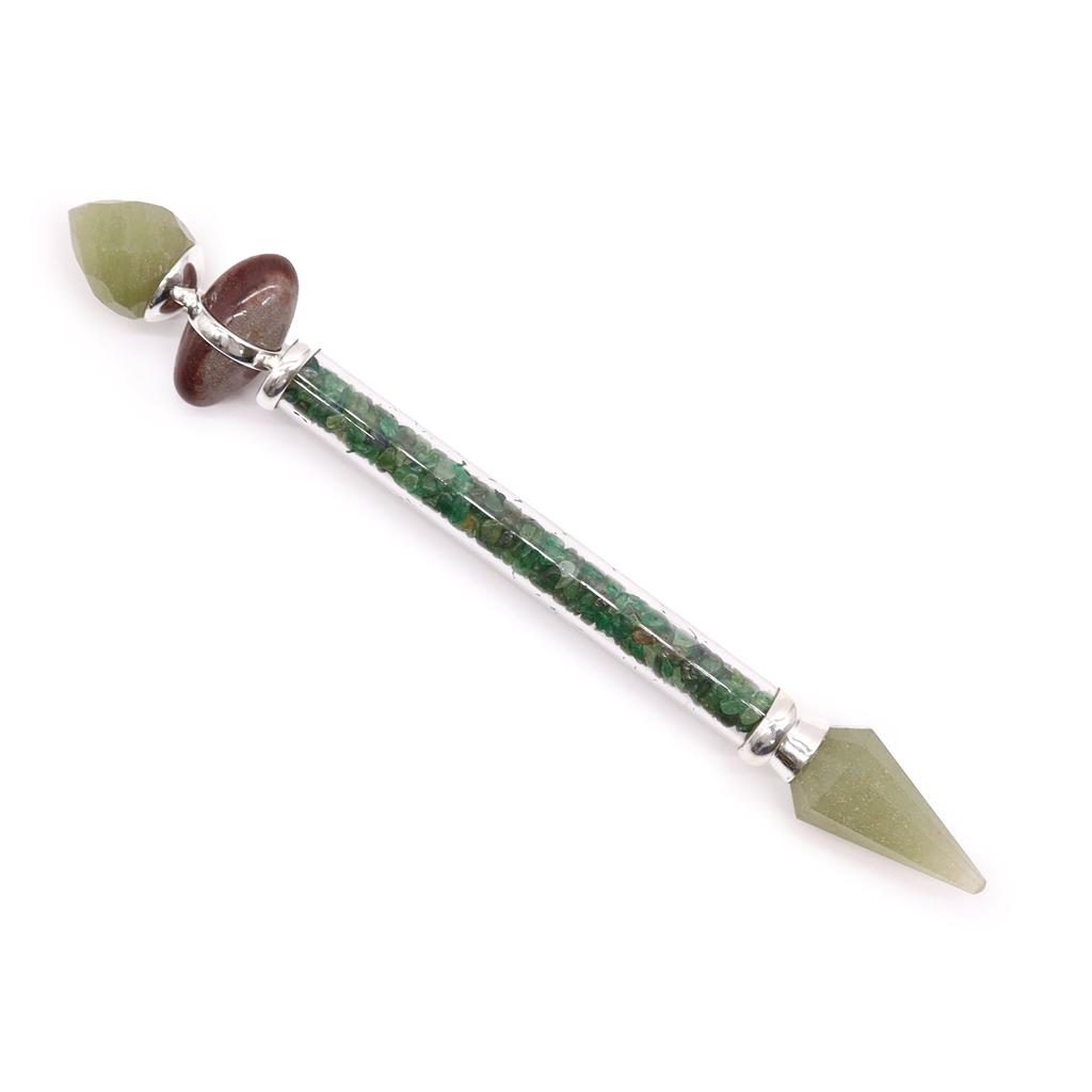 Shiva Lingam Wand, Green Aventurine