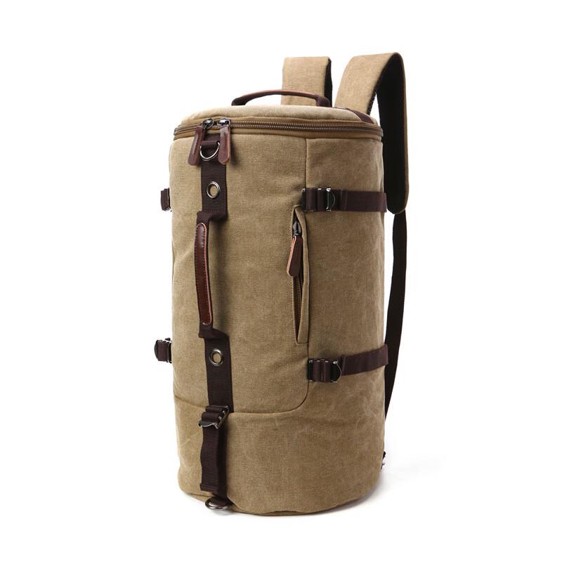 Herren Leinwand Zylinder Reise Rucksack