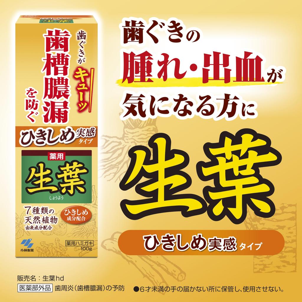 Shouyou Medicinal Toothpaste to Prevent Periodontitis, Japanese Herbal Flavor, 100g x 2 (with Bonus) [Quasi-drug]