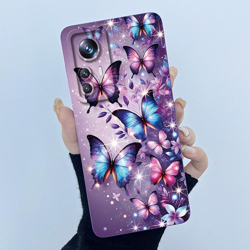 For Xiaomi 12 Lite 12T Phone Case Fashion Simplicity Oil Painting Cover Soft Liquid Silicone Shell For Xiaomi Mi 12T Pro Fundas