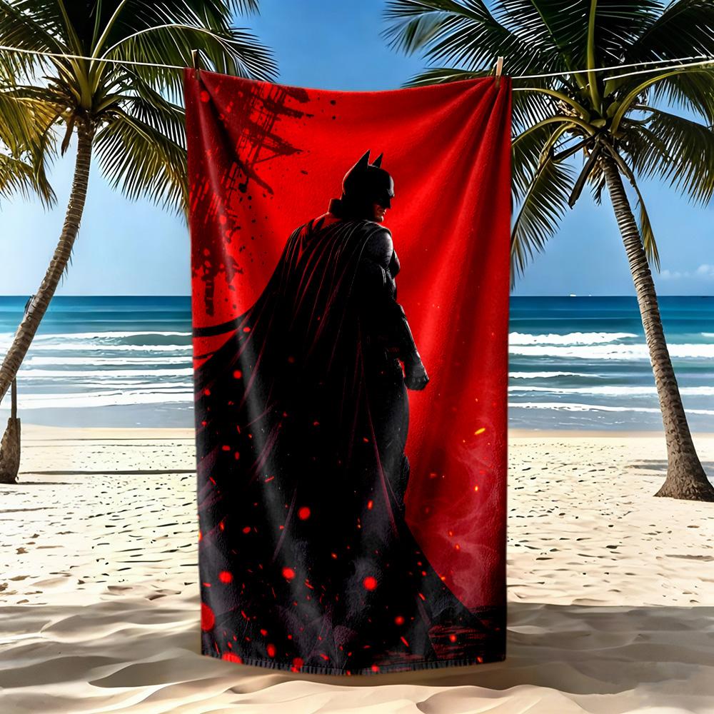 Batman: Dark Knight Artwork Beach Towel Super Soft & Absorbent Comfortable Lightweight