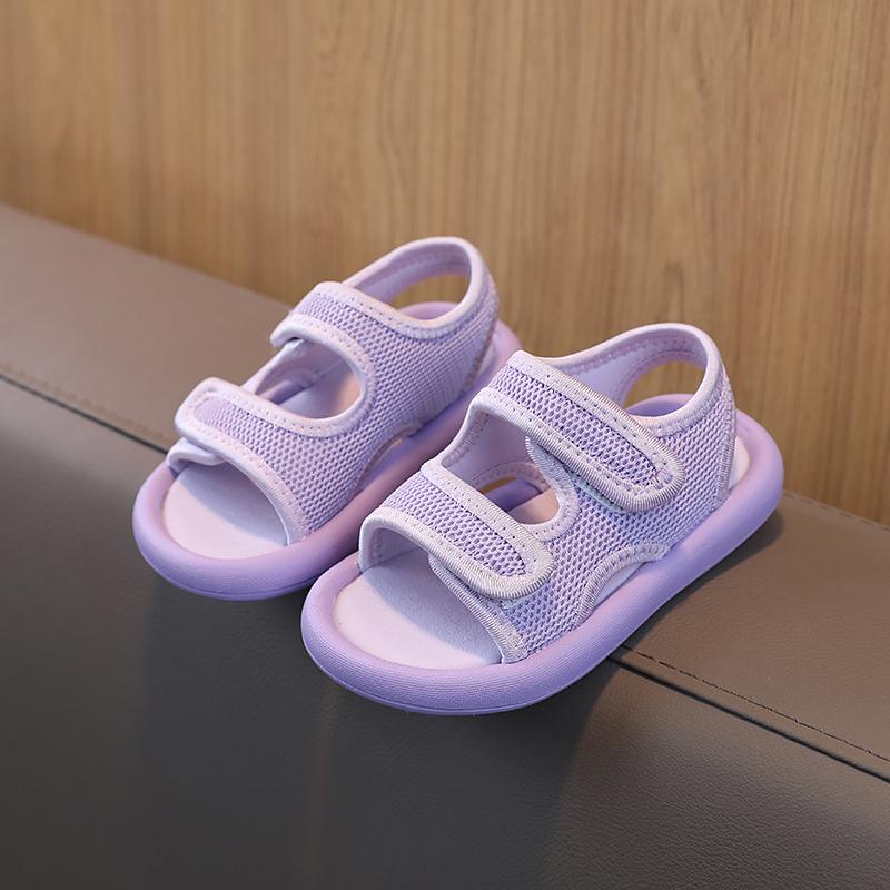 Candy Color Childrens Sandals Summer Baby Toddler Canvas Sandals Non-slip Boy Girl Sport Kids Sandals Beach Shoe 1-12 Yrs G03274